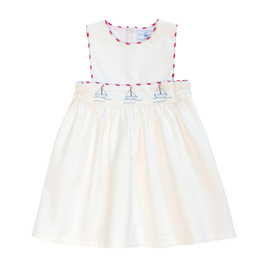 Leila Dress in Southampton Sailboats - The Well Appointed House