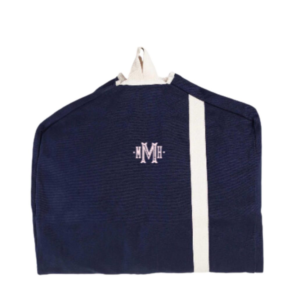 Garment Bag in Navy - THE WELL APPOINTED HOUSE