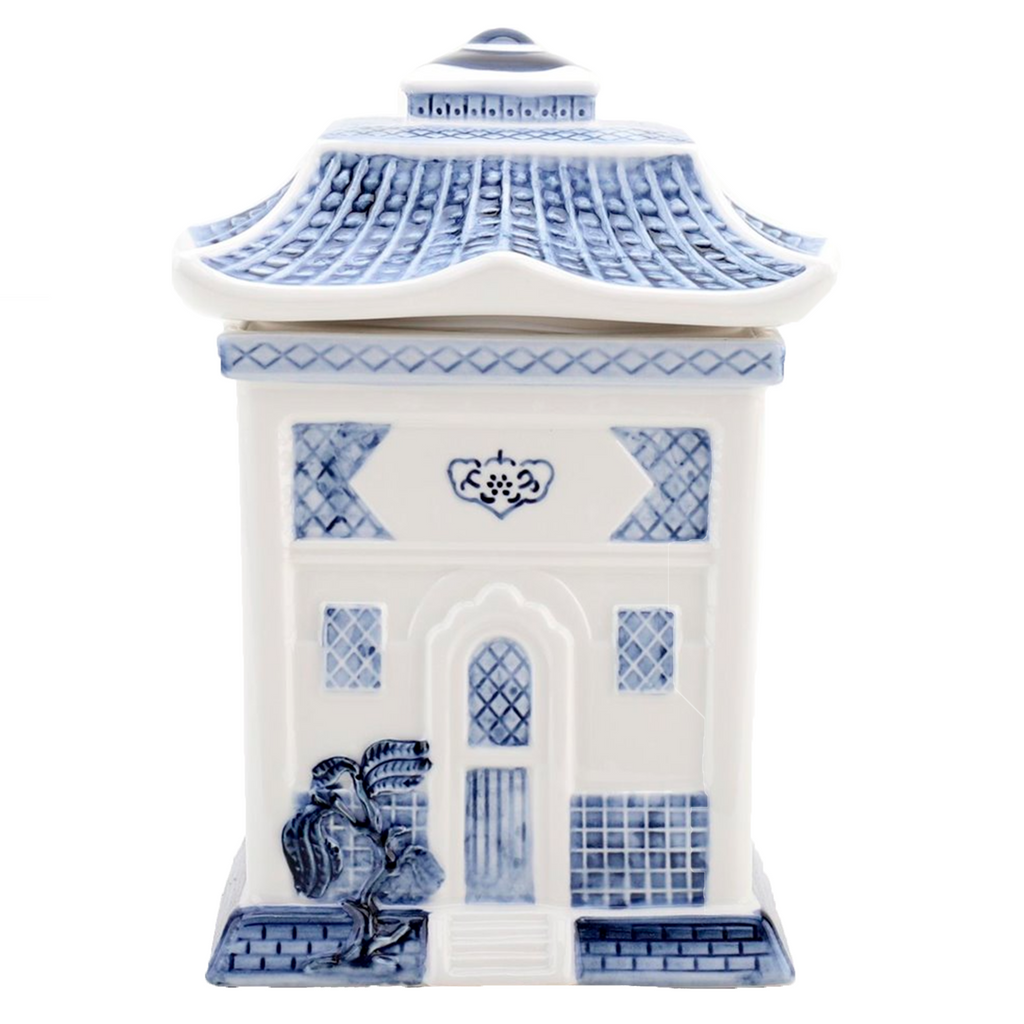 Willow Lidded Jar Blue - The Well Appointed House